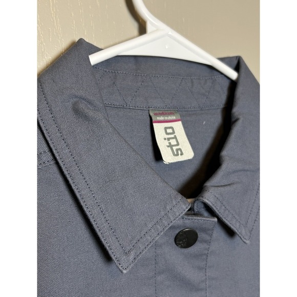 Stio Womens Blue Ralston Canvas Chore Jacket medium Barn Coat Gorpcore Granola - Picture 5 of 10